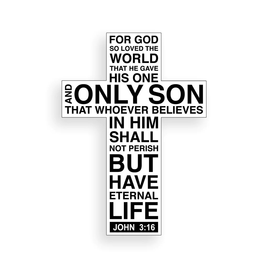 John cross verse bible decal