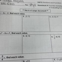 Unit 3 relations and functions answer key homework 4