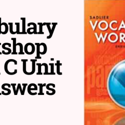 Sadlier vocabulary workshop level c unit 13 answers